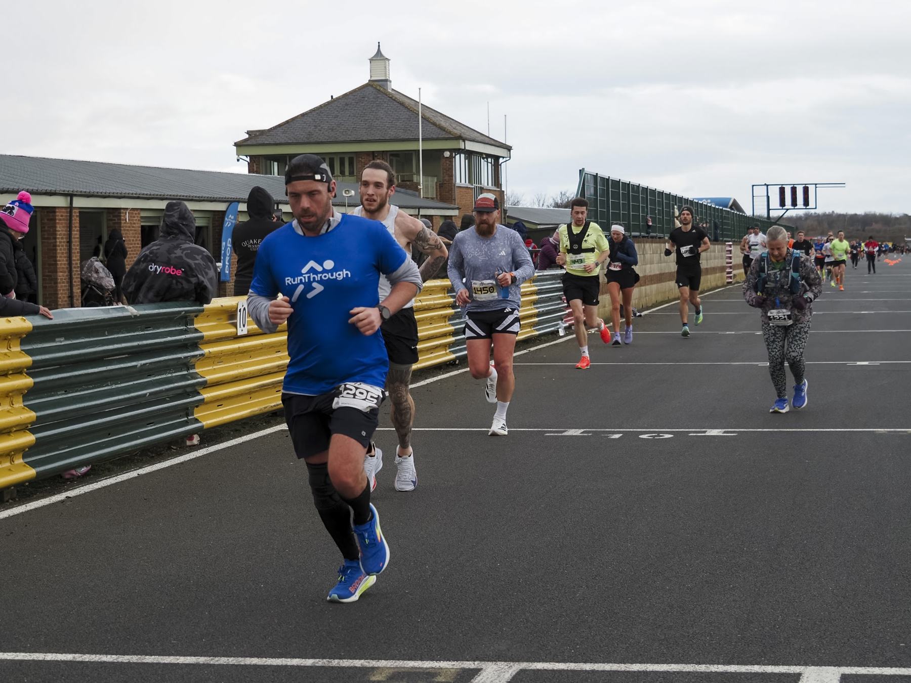 Runners at Croft Motor Circuit